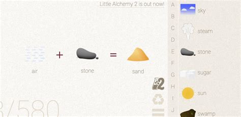 com is the best cheats Guide for Little Alchemy 1 and Little Alchemy 2. . How to make sand in little alchemy